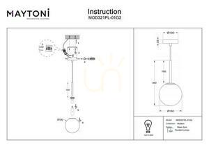 BASIC FORM Hängeleuchte MOD321PL-01G2 Maytoni small 5