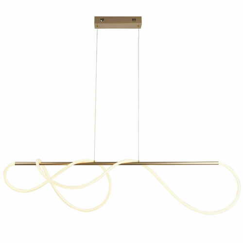 Prüfen Pendelleuchte Endon Attalea 97629 LED Weiß Messing dimmbar 5100lm