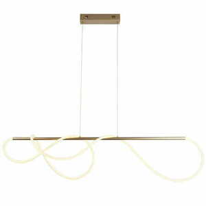 Pendelleuchte Endon Attalea 97629 LED Weiß Messing dimmbar 5100lm small 0