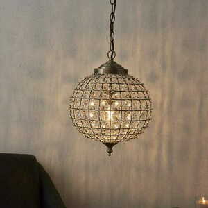 Pendelleuchte Endon Tanaro Messing Glas Dimmbar E27 30 cm small 1