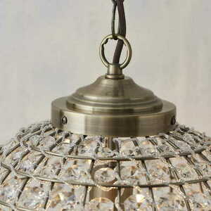 Pendelleuchte Endon Tanaro Messing Glas Dimmbar E27 30 cm small 3