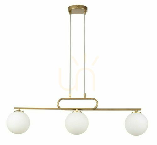 Prüfen Pendelleuchte Sigma Tes 3-flammig Gold Glas G9 33633