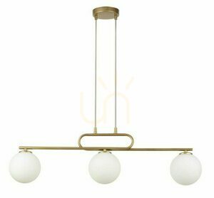 Pendelleuchte Sigma Tes 3-flammig Gold Glas G9 33633 small 0