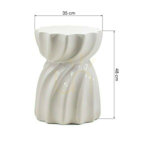 LOOM Beistelltisch, 35 cm, grau-beige, glänzend, Nova Nook small 6