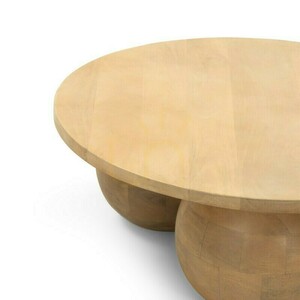 MOXIE 70 cm Couchtisch, rund, aus Mangoholz, mit abgerundeten Formen von Nova Nook small 3