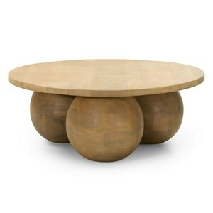 MOXIE 70 cm Couchtisch, rund, aus Mangoholz, mit abgerundeten Formen von Nova Nook small 0