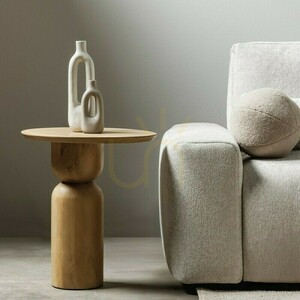 Beistelltisch PINOT, 55 cm, oval, Mangoholz, mit abgerundeten Formen von Nova Nook small 1
