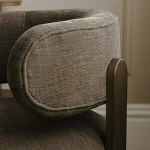 DOUX Lounge-Sessel, abgerundete Formen, Farbe Espresso, Nova Nook Nussbaum small 2
