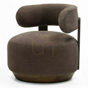 DOUX Lounge-Sessel, abgerundete Formen, Farbe Espresso, Nova Nook Nussbaum small 3