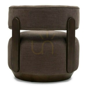 DOUX Lounge-Sessel, abgerundete Formen, Farbe Espresso, Nova Nook Nussbaum small 4