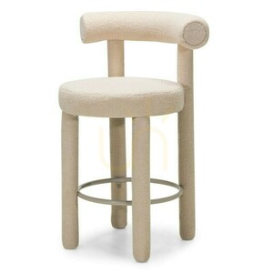 2er-Set PERRIER 2.0 Barhocker, beige, aus Bouclé-Stoff, Mindestbestellmenge – 2 Stück, Nova Nook small 0