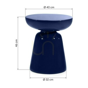 Beistelltisch OGAN, 40 cm, Kobaltblau, glänzend, Nova Nook small 5