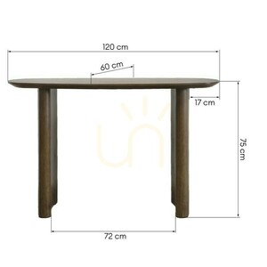 MIRA 120 cm Schreibtisch/Konsole, dunkle Eiche von Nova Nook 6 MIRA 120 cm Schreibtisch/Konsole, dunkle Eiche von Nova Nook small 6