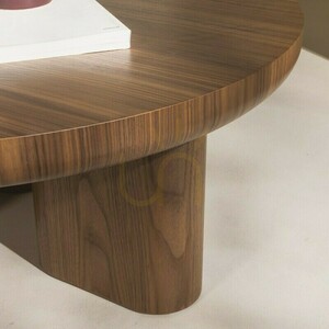 ALIBU Esszimmergarnitur, Weiß/Walnuss, abgerundete Formen von Nova Nook small 7