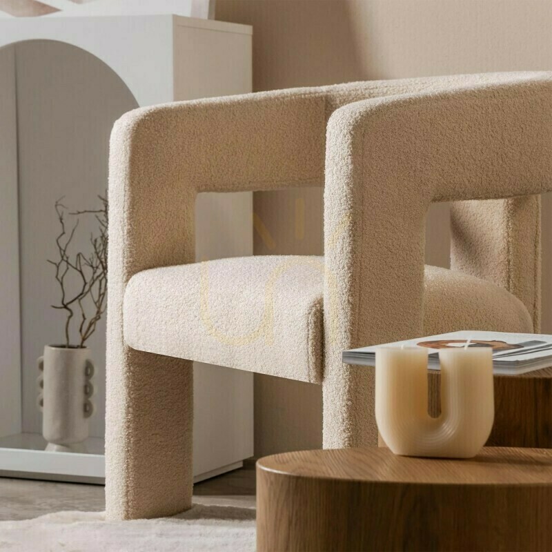 Vorschau LAUREN Sessel, Bouclé-Stoff, beige Nova Nook LAUREN Sessel, Bouclé-Stoff, beige Nova Nook