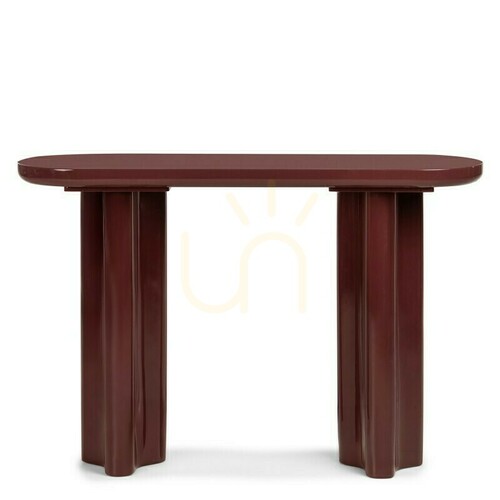 Prüfen HALO 120 cm Schreibtisch/Konsole, burgunderbraun, glänzend, Nova Nook
