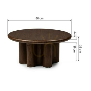 HALO-Couchtisch, dunkles Nussbaumholz von Nova Nook small 4
