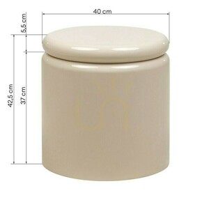 Nova Nook MOE Beistelltisch Ø 40 cm, hellbeige, Hochglanz small 6