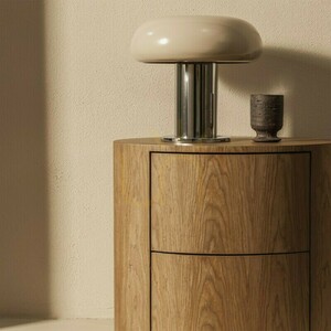 KARTO Runder Nachttisch mit Schubladen, Nova Nook Walnuss 2 KARTO Runder Nachttisch mit Schubladen, Nova Nook Walnuss small 2