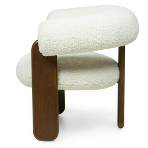 LOLE Sessel, Creme/Walnuss, Nova Nook Bouclé 4 LOLE Sessel, Creme/Walnuss, Nova Nook Bouclé small 4
