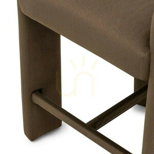 JOEL – ein gepolsterter Hocker in Mokka von Nova Nook small 6