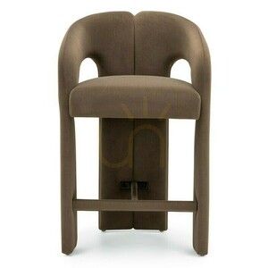 JOEL – ein gepolsterter Hocker in Mokka von Nova Nook small 0