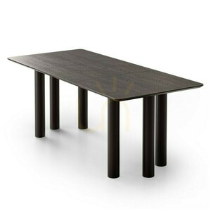 OAL Ausziehbarer Tisch 140–200 cm, Eichenfurnier, Schwarz, Buchenholz, abgerundete Nova-Ecke 2 OAL Ausziehbarer Tisch 140–200 cm, Eichenfurnier, Schwarz, Buchenholz, abgerundete Nova-Ecke small 2