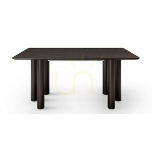 OAL Ausziehbarer Tisch 140–200 cm, Eichenfurnier, Schwarz, Buchenholz, abgerundete Nova-Ecke 3 OAL Ausziehbarer Tisch 140–200 cm, Eichenfurnier, Schwarz, Buchenholz, abgerundete Nova-Ecke small 3