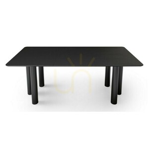 OAL Ausziehbarer Tisch 140–200 cm, Eichenfurnier, Schwarz, Buchenholz, abgerundete Nova-Ecke 6 OAL Ausziehbarer Tisch 140–200 cm, Eichenfurnier, Schwarz, Buchenholz, abgerundete Nova-Ecke small 6