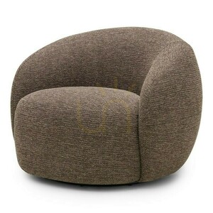 NORA-Drehstuhl, braun und cremefarben, mit abgerundeten Formen von Nova Nook small 2