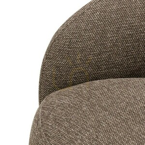 NORA-Drehstuhl, braun und cremefarben, mit abgerundeten Formen von Nova Nook small 3