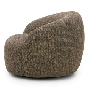 NORA-Drehstuhl, braun und cremefarben, mit abgerundeten Formen von Nova Nook small 5