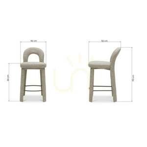 ARI Polsterhocker, Braun und Creme, Nova Nook 6 ARI Polsterhocker, Braun und Creme, Nova Nook small 6