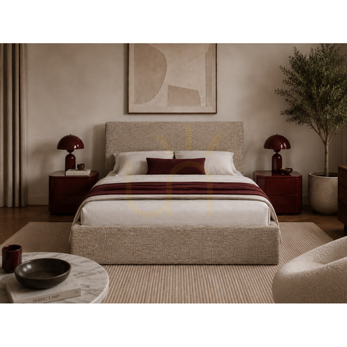 Prüfen SEMPLICE Polsterbett mit Stauraum – 180 x 200 – GAVA 18 DARK BEIGE Nova Nook
