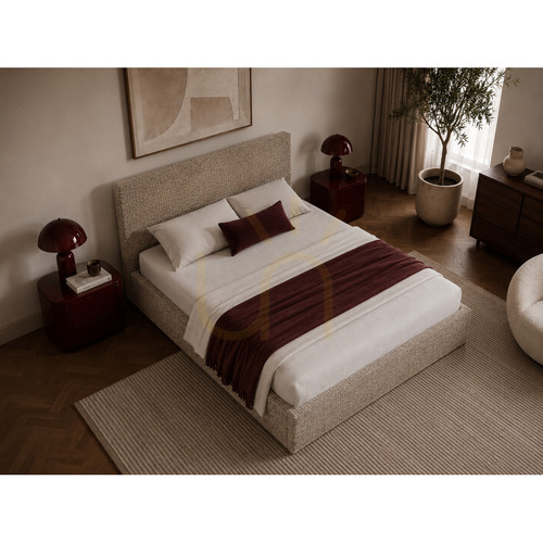 Prüfen SEMPLICE Polsterbett mit Stauraum – 180 x 200 – GAVA 18 DARK BEIGE Nova Nook