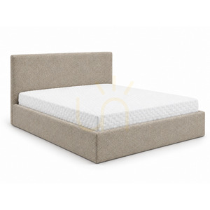 SEMPLICE Polsterbett mit Stauraum – 140 x 200 – GAVA 11 GRAU-BEIGE Nova Nook small 0