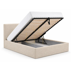 SEMPLICE Polsterbett mit Stauraum – 140 x 200 – GAVA 03 BEIGE Nova Nook small 1