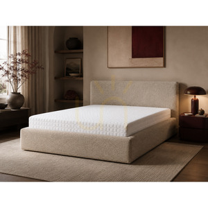 SEMPLICE Polsterbett mit Stauraum – 160 x 200 – GAVA 03 BEIGE Nova Nook small 1