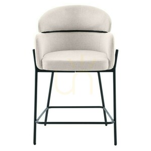 2er-Set MAREO-Barhocker, hellbeige, schwarze Beine, Mindestbestellmenge – 2 Stück, Nova Nook 1 2er-Set MAREO-Barhocker, hellbeige, schwarze Beine, Mindestbestellmenge – 2 Stück, Nova Nook small 1