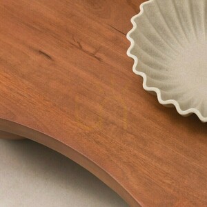 OBIG Couchtisch, Mangoholz, Walnuss, abgerundete Formen von Nova Nook small 2