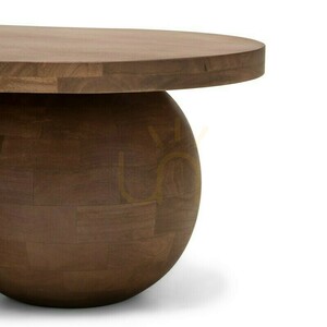 OBIG Couchtisch, Mangoholz, Walnuss, abgerundete Formen von Nova Nook small 4