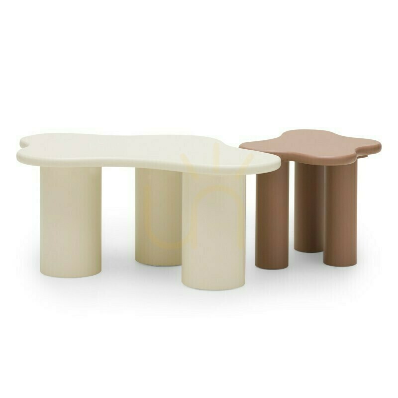 Zeige CHIC 100 cm Couchtisch, abgerundete Formen, milchweiß, Nova Nook CHIC 100 cm Couchtisch, abgerundete Formen, milchweiß, Nova Nook