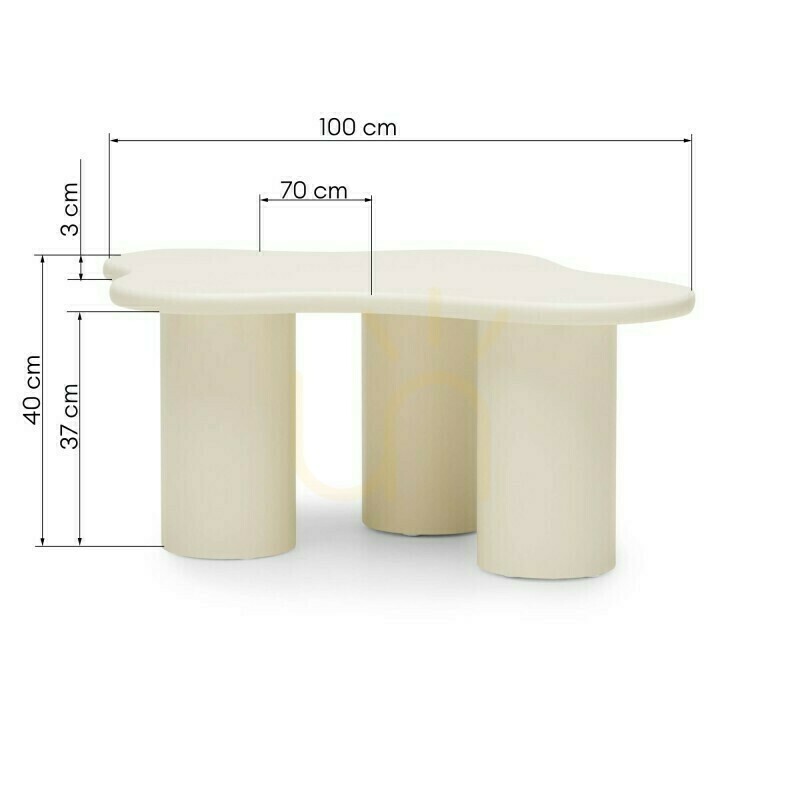 Vorschau CHIC 100 cm Couchtisch, abgerundete Formen, milchweiß, Nova Nook CHIC 100 cm Couchtisch, abgerundete Formen, milchweiß, Nova Nook