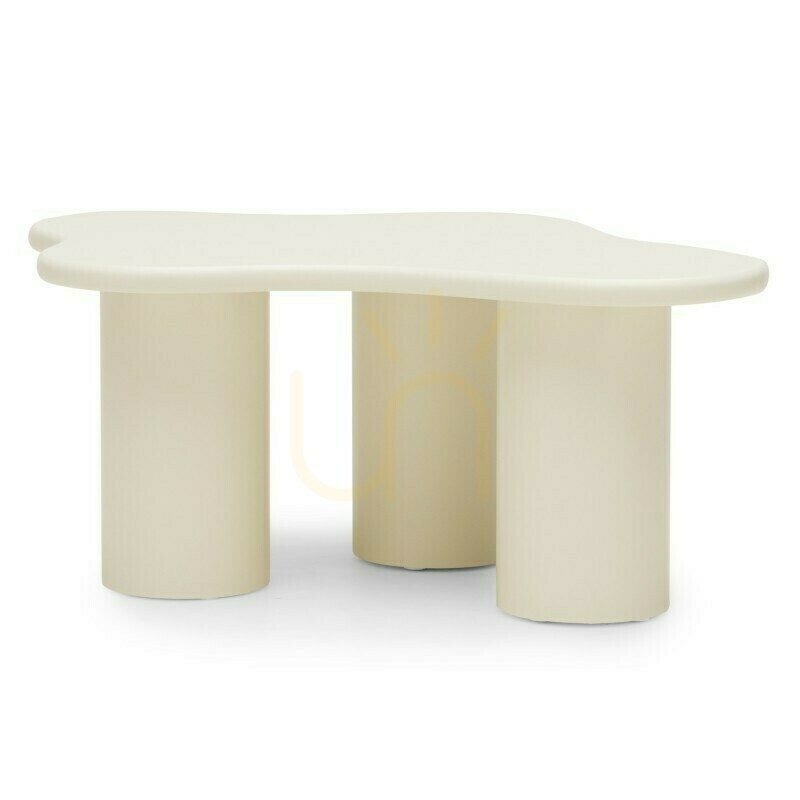 Prüfen CHIC 100 cm Couchtisch, abgerundete Formen, milchweiß, Nova Nook CHIC 100 cm Couchtisch, abgerundete Formen, milchweiß, Nova Nook