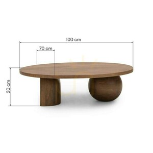 UMO-Couchtisch, Mangoholz, Nova Nook Walnuss small 8