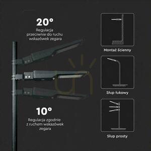 V-TAC 40-W-LED-Solarstraßenleuchte, schwarz, IP65, 150 lm/W, CCT VT-ST43, 6000 lm small 11