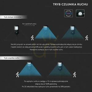 V-TAC 40-W-LED-Solarstraßenleuchte, schwarz, IP65, 150 lm/W, CCT VT-ST43, 6000 lm small 9