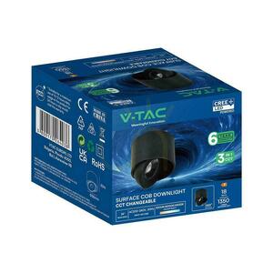 V-TAC LED CREE schwenkbares Aufputz-Einbaustrahler, 18 W, CRI 90+, CCT, IP44, Weiß, VT-110018CCT, 1350 lm, 6 Jahre Garantie small 3
