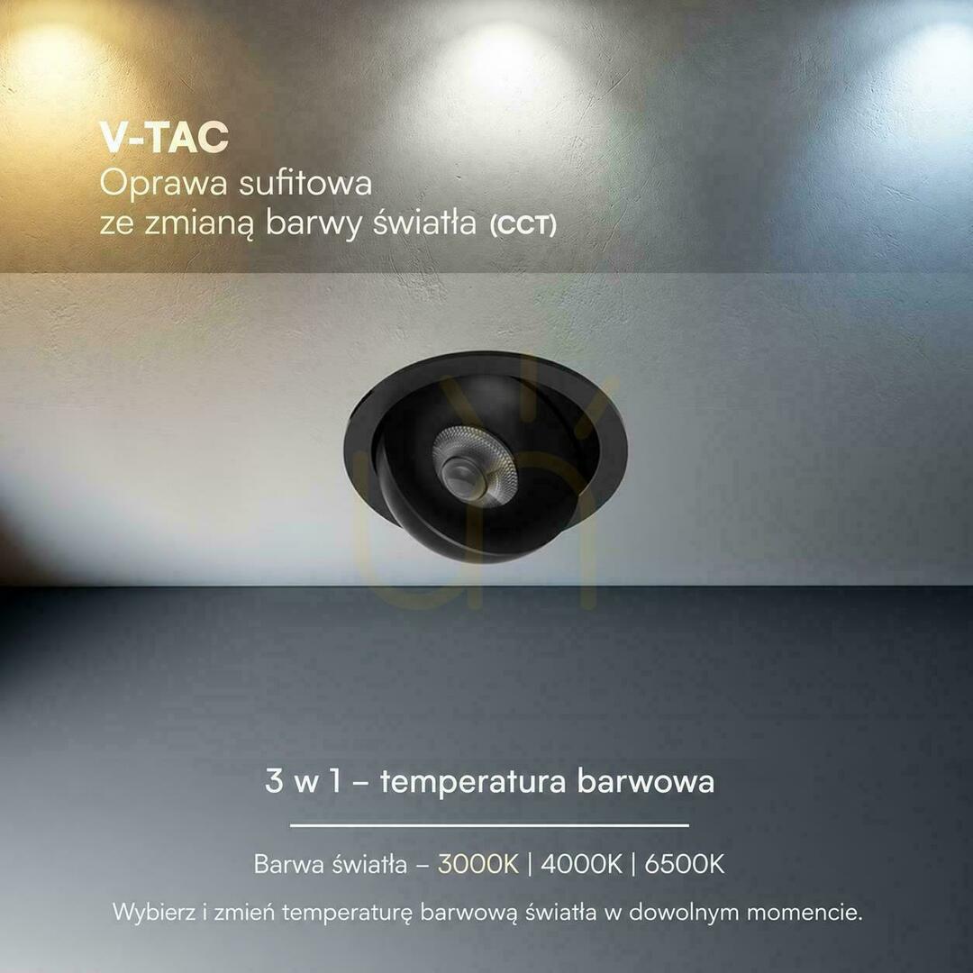 Prüfen V-TAC LED CREE Einbau-Downlight, schwenkbar, 18 W, CRI 90+, CCT, IP44, Weiß, VT-110017CCT, 1350 lm, 6 Jahre Garantie V-TAC LED CREE Einbau-Downlight, schwenkbar, 18 W, CRI 90+, CCT, IP44, Weiß, VT-110017CCT, 1350 lm, 6 Jahre Garantie