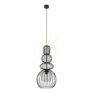 Kago Black Pendelleuchte 1 Xe27 small 0